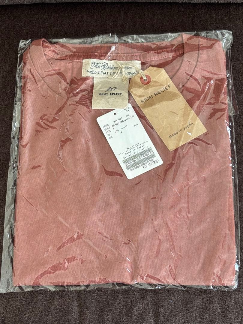 新品タグ付★ 【REMI RELIEF】 Garment Dye T-shirt