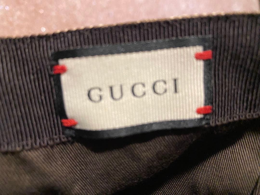 は*る様 Gucci GGパターン キャップ ベージュ