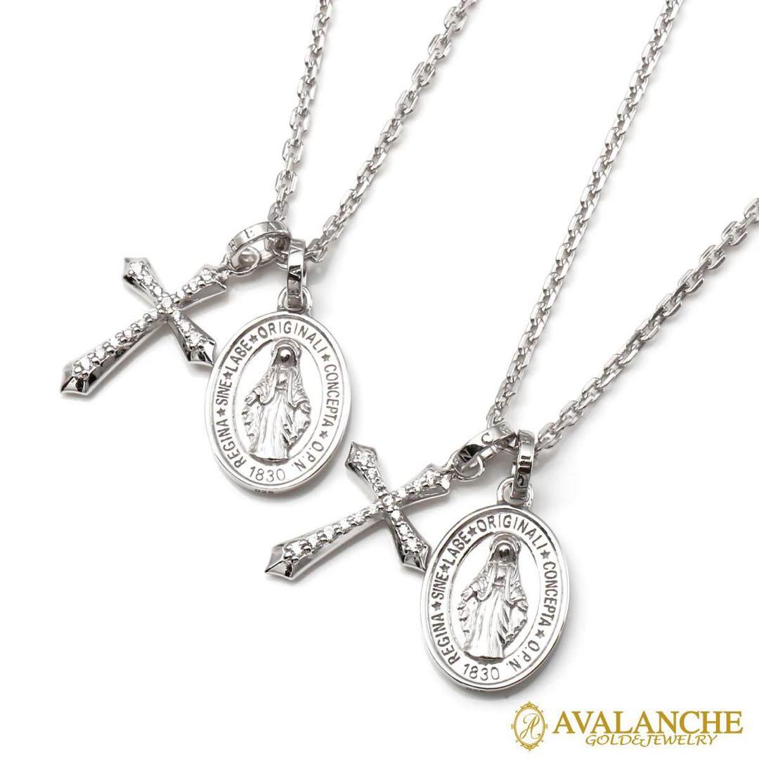 AVALANCHE シルバー ネックレス クロス 50cm