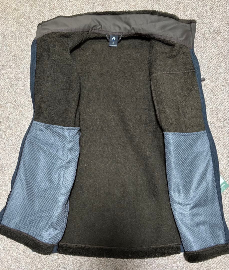 mont-bellモンベルクリマエア　新品　フリース　メンズM ダークブラウン