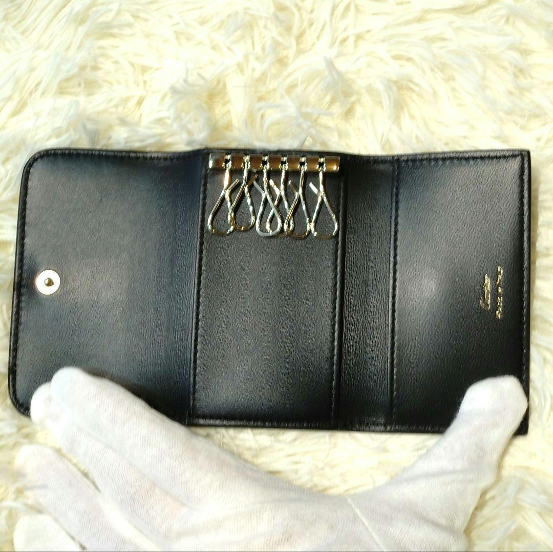 【現行品】新品　C ドゥ カルティエ　キーケース　6連　サフィアノレザー　黒