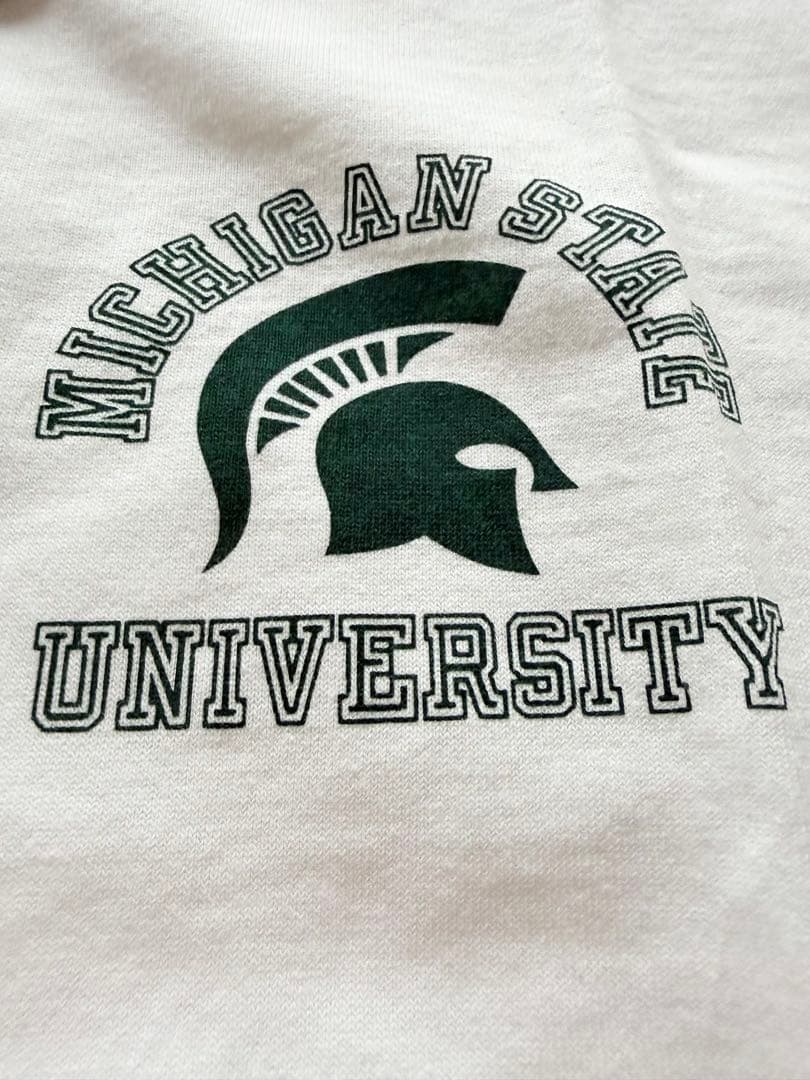 チャンピオンのリンガーTシャツ　魅惑のXL 未使用　ミシガン州立大学