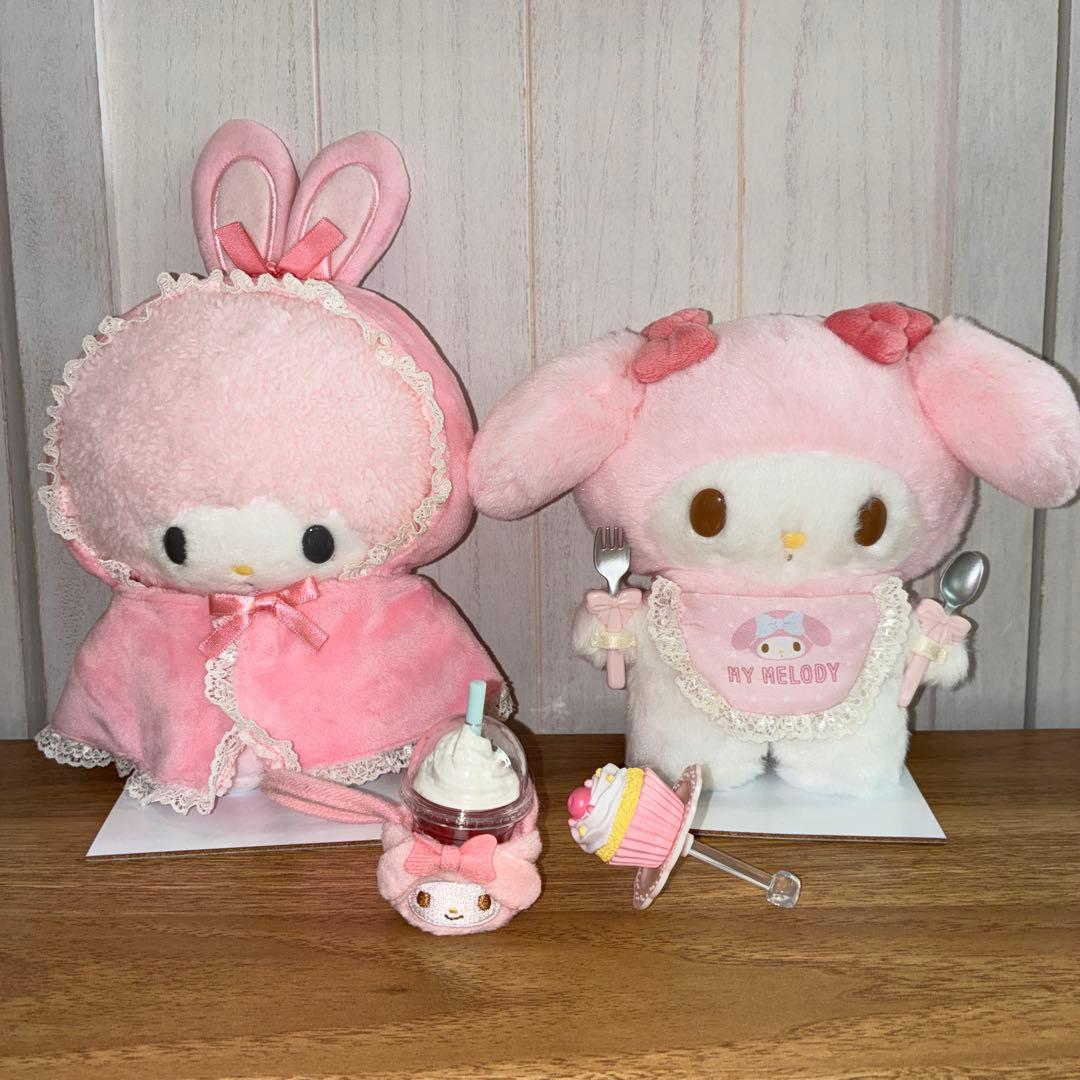 ピタッとフレンズ小物、マイメロぬいぐるみ、ピアノちゃん9点セット