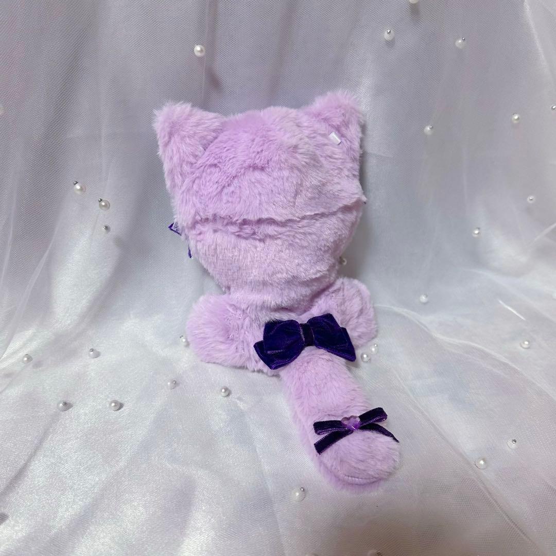 ぬい服 10~13cm おすわり ネコ 猫耳 パープル