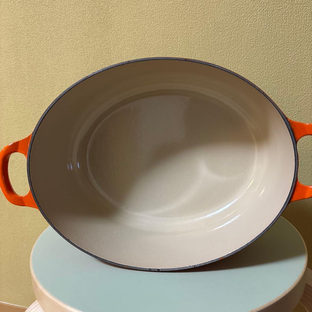 【美品ヴィンテージ 】ル・クルーゼ Le Creuset オーバル 27オレンジ