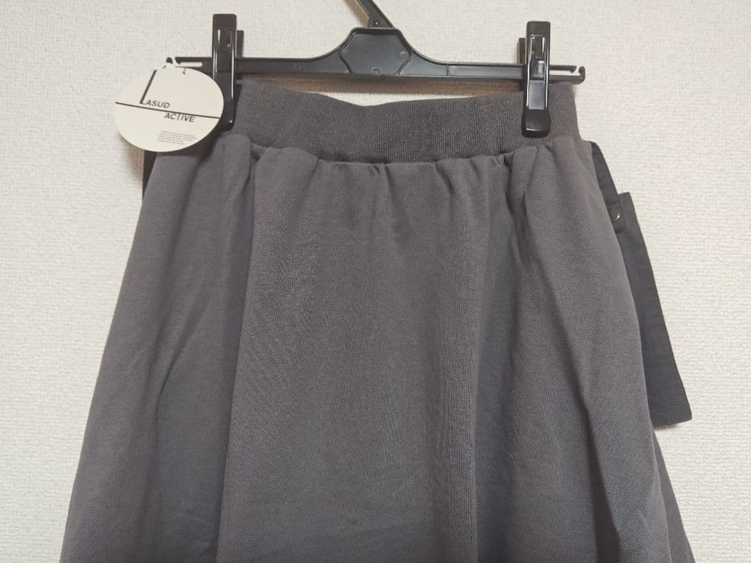 新品15,000円☆LASUD メッシュポーチ付バルーンスカート☆ヤマダヤ