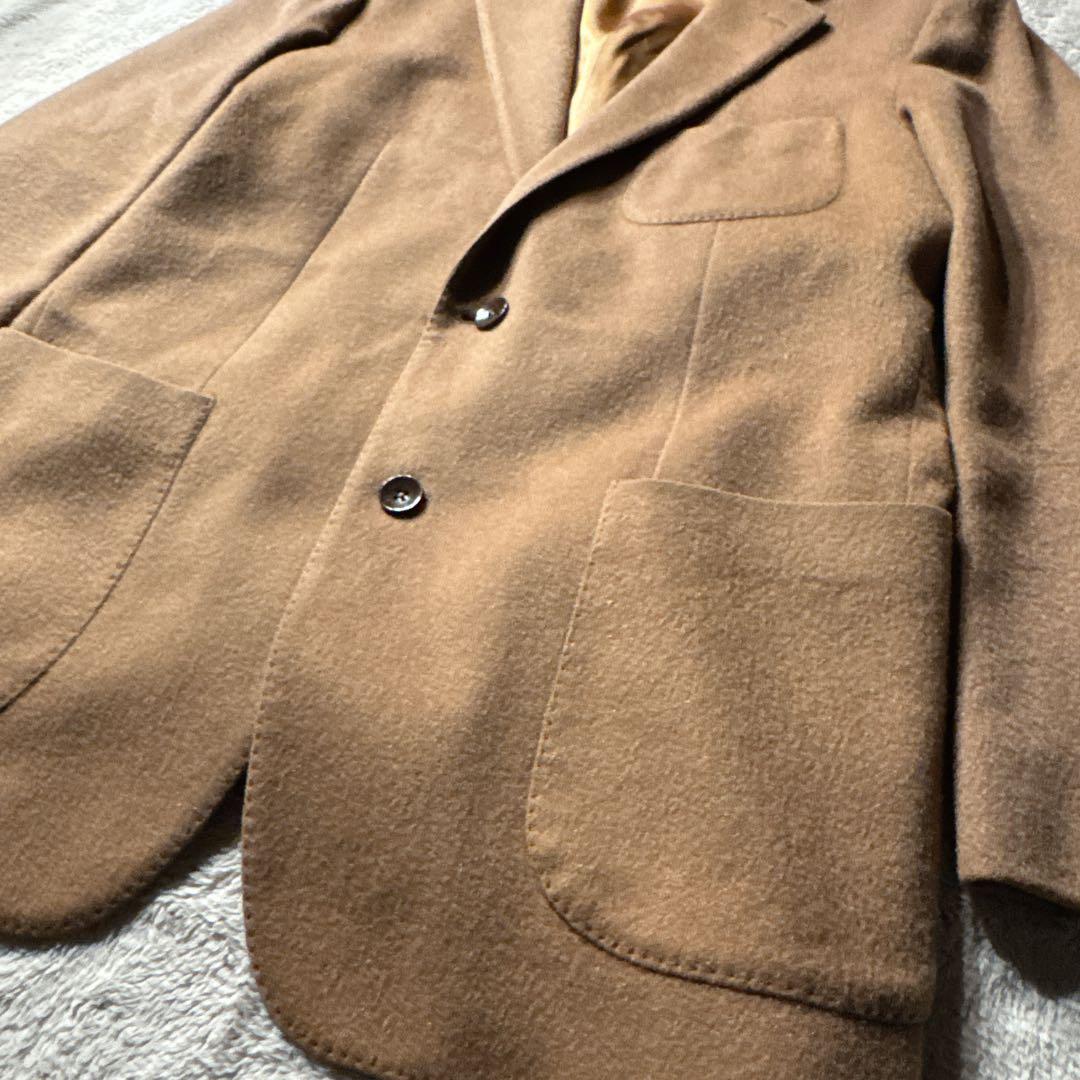 SCOTCHHOUSE カシミヤ100 テーラードジャケット Lサイズ　キャメル