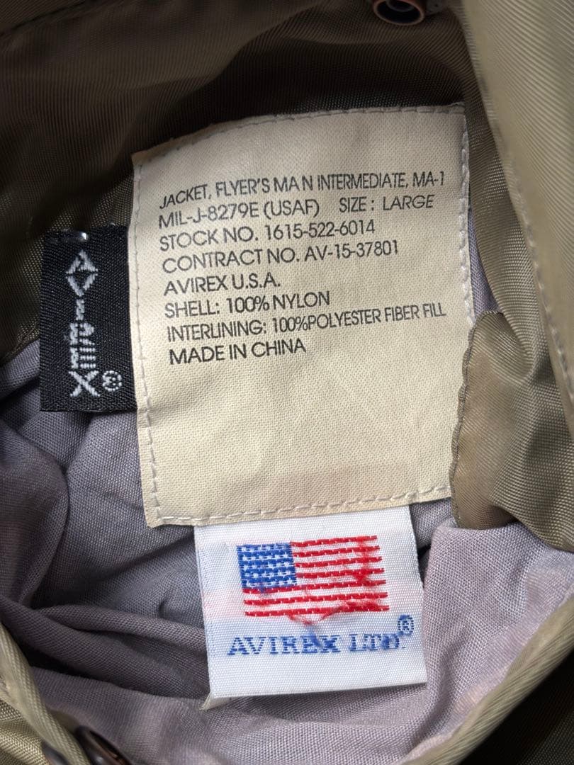 AVIREX アヴィレックス 58th BOMB FourQueens MA-1