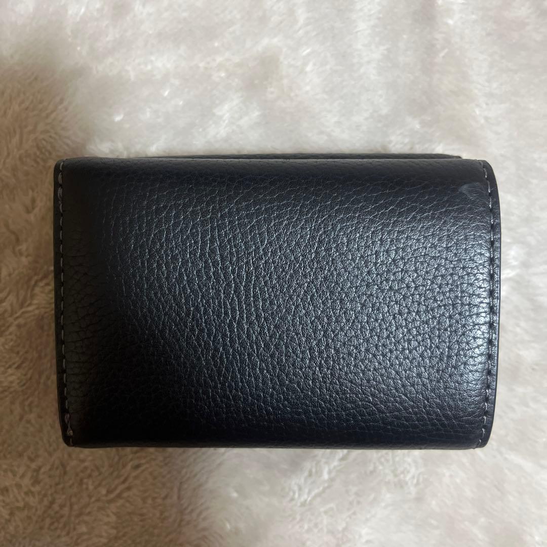 COACH コーチ ミニ トライフォールド ウォレット 財布 三つ折り 黒