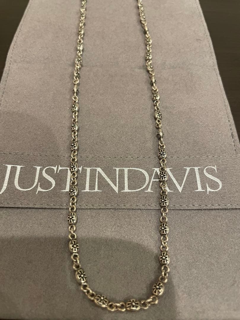 【美品】JUSTIN DAVIS ヘビークロス　チェーンネックレス