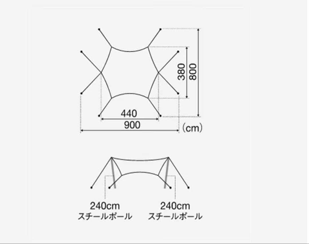 スノーピーク　ランドネストドームM テントタープセット SET-260
