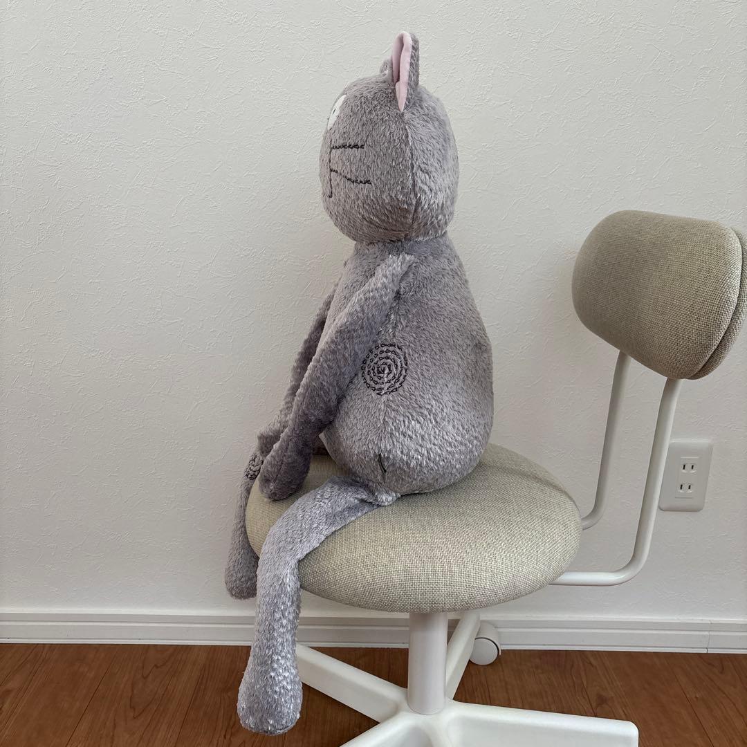 マンハッタナーズ　MANHATTANER’S グレーの猫 ぬいぐるみ