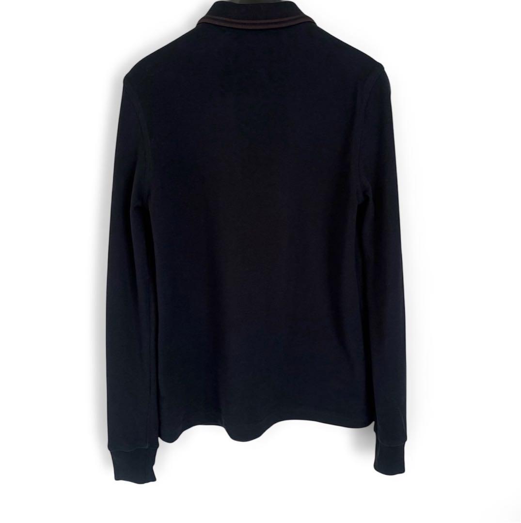 極美品　FRED PERRY 現行モデル　長袖ポロシャツ　ネイビー