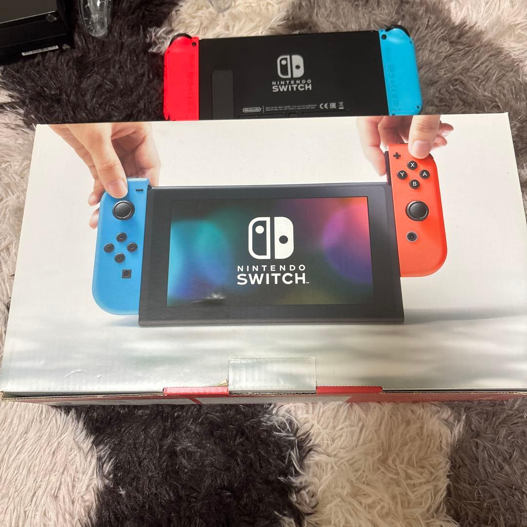 Nintendo Switch 本体 青/赤 コントローラー付き 箱付き