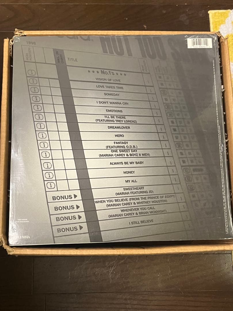 Mariah Carey #1's 2LPレコード新品未開封