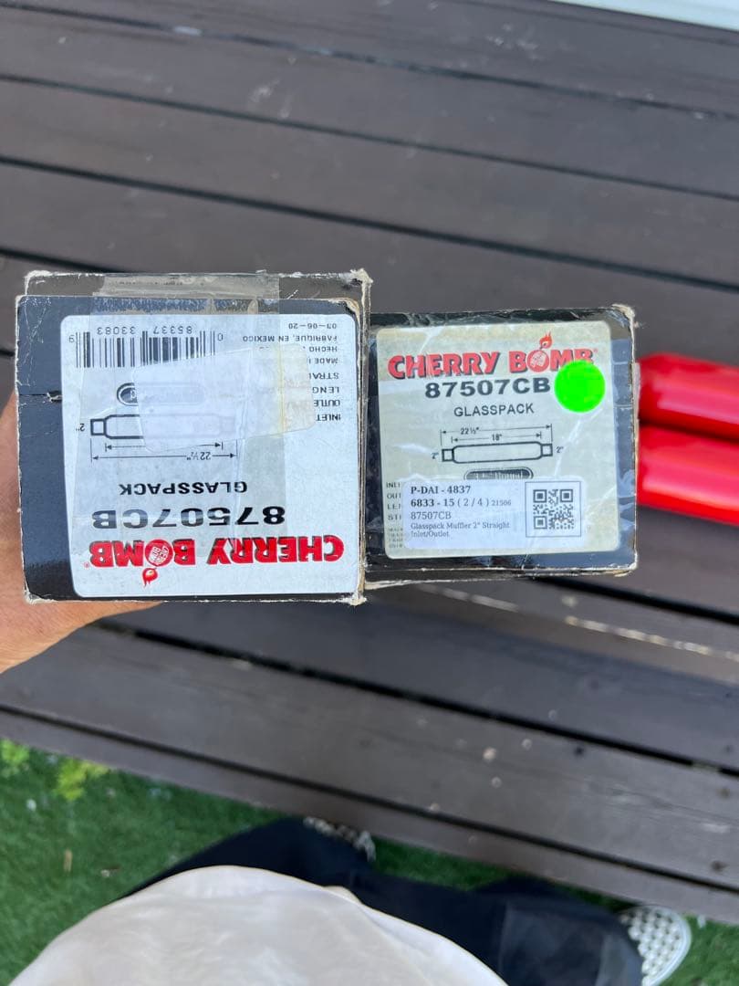 CHERRY BOMB GLASSPACK レッド チェリーボム　2本セット