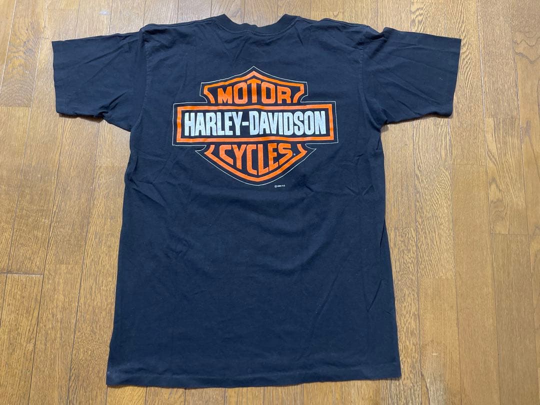 よ*ー様 Harley Davidson ビッグロゴ 90s tシャツ