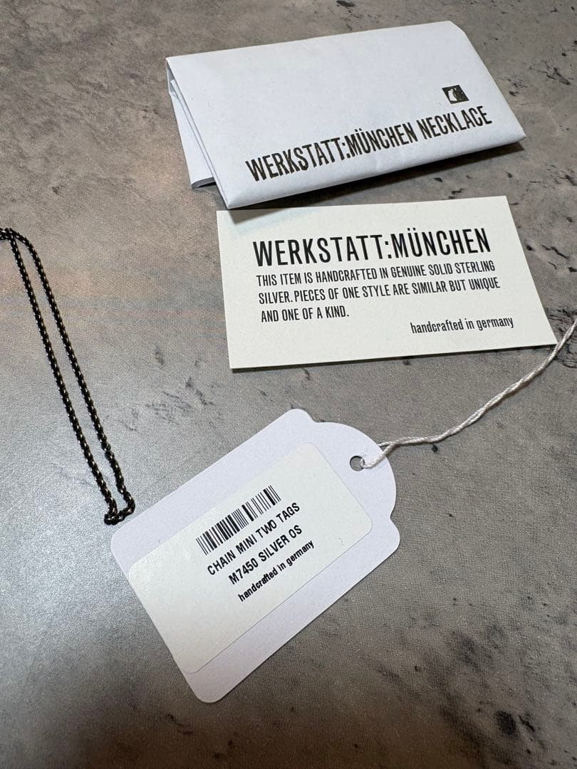 パ*ン様 werkstatt:munchen ネックレス　スターリングシルバー