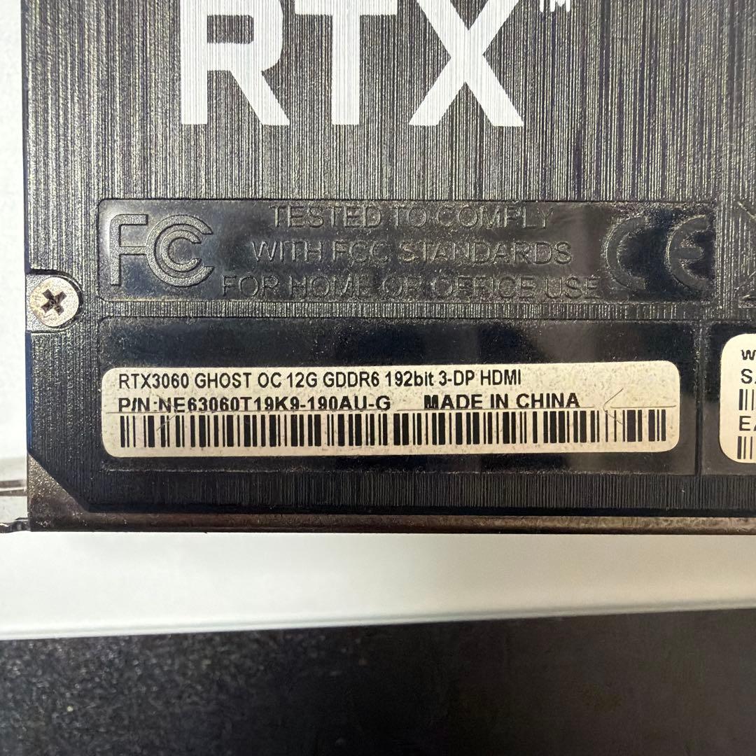 グラフィックボード・グラボ・ビデオカード GeForce RTX 3060 GHOST OC 12G