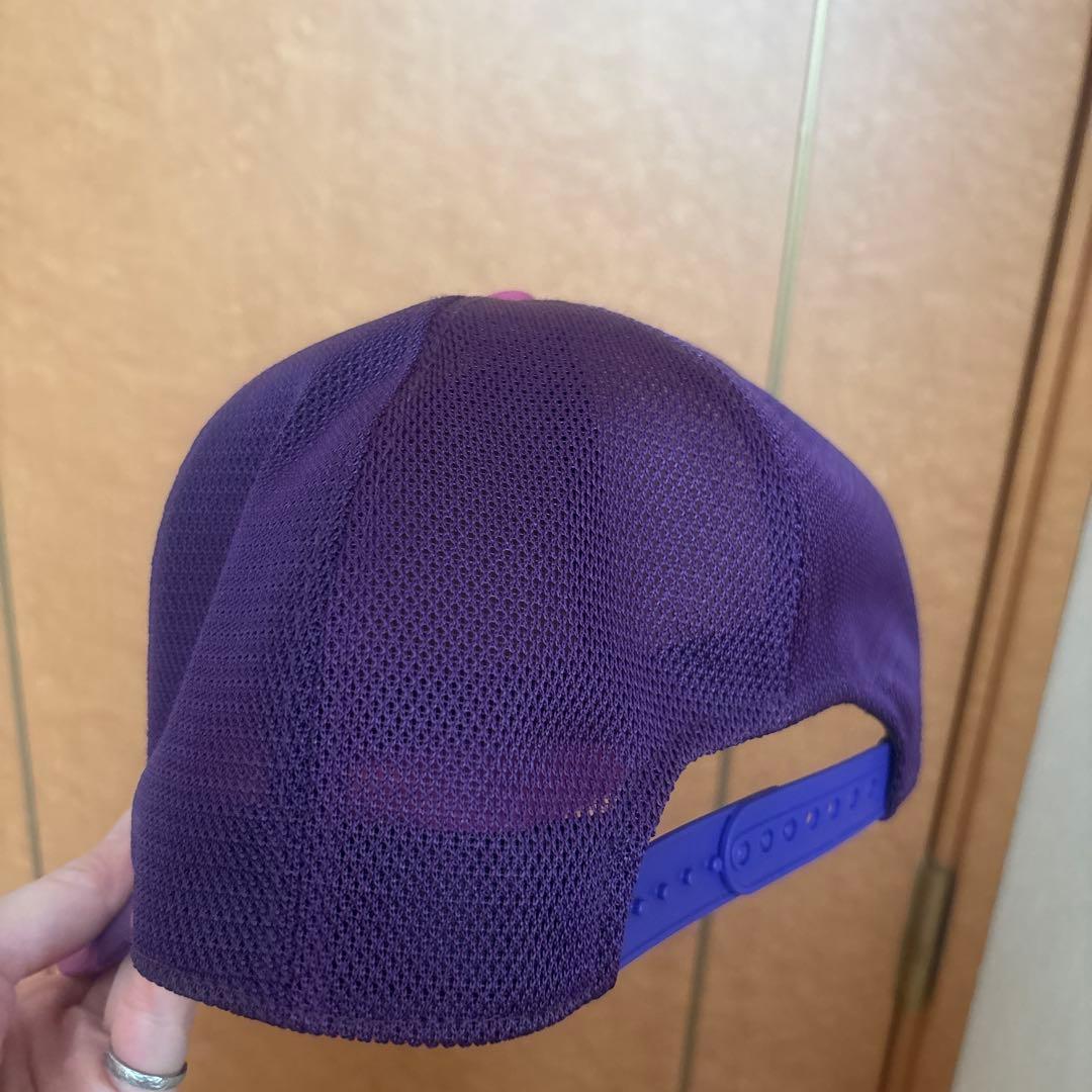 A BATHING APE カモメッシュキャップ　パープル
