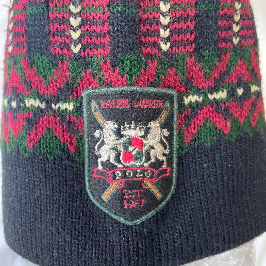 帽子 90s Polo Ralph Lauren Nordic Knit Cap