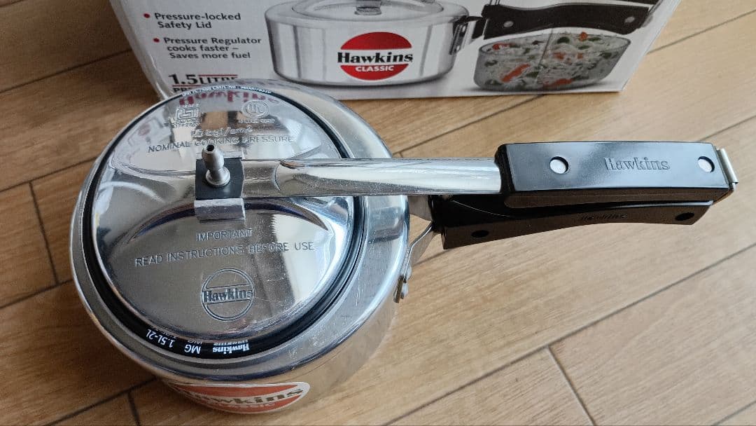 Hawkins Classic 圧力鍋 1.5L キャンプ　インド
