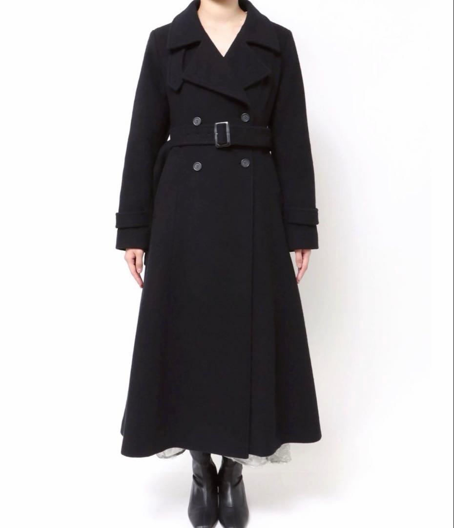 【2way】MERCURYDUO ウールスタンドカラーコート ブラック M 美品