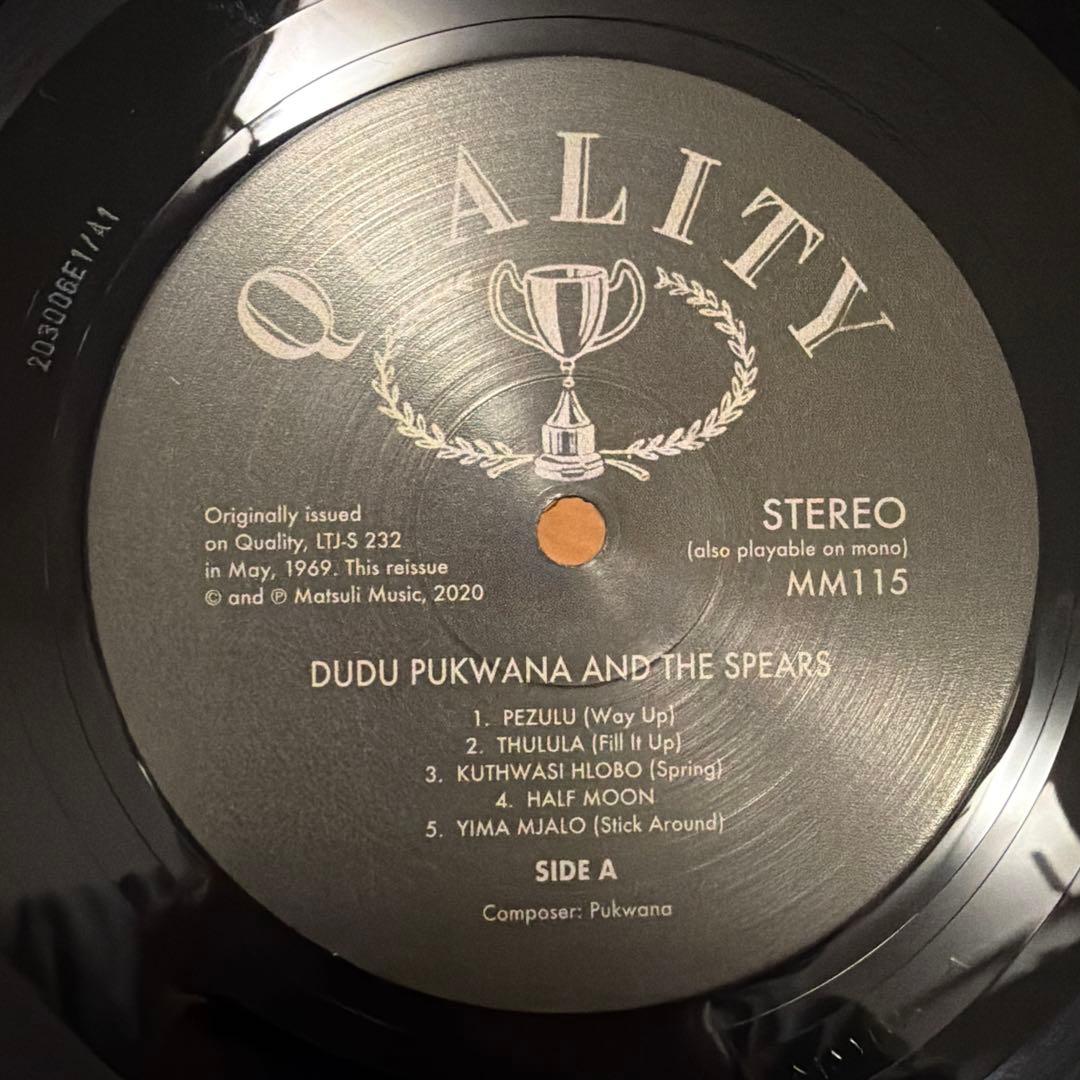 洋楽 Dudu Phukwana and the \"Spears\" LP