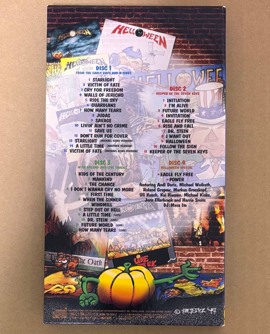 ハロウィン Helloween パンプキン・ボックス 4枚組 CD全員サイン入り
