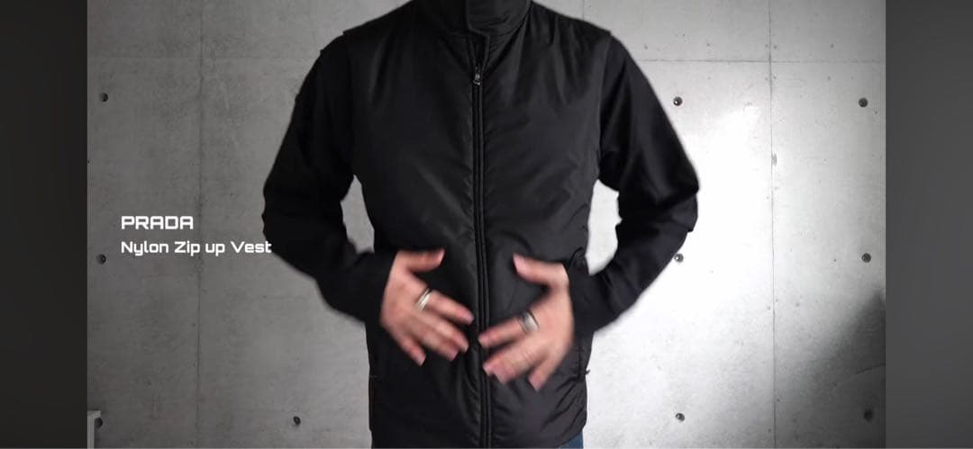 トップス 00's PRADA SPORT gore-tex zipup vest