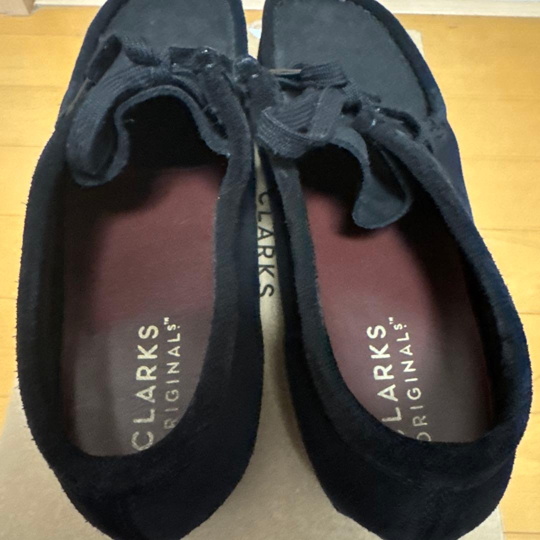 CLARKS Wallabee ブラック W 8