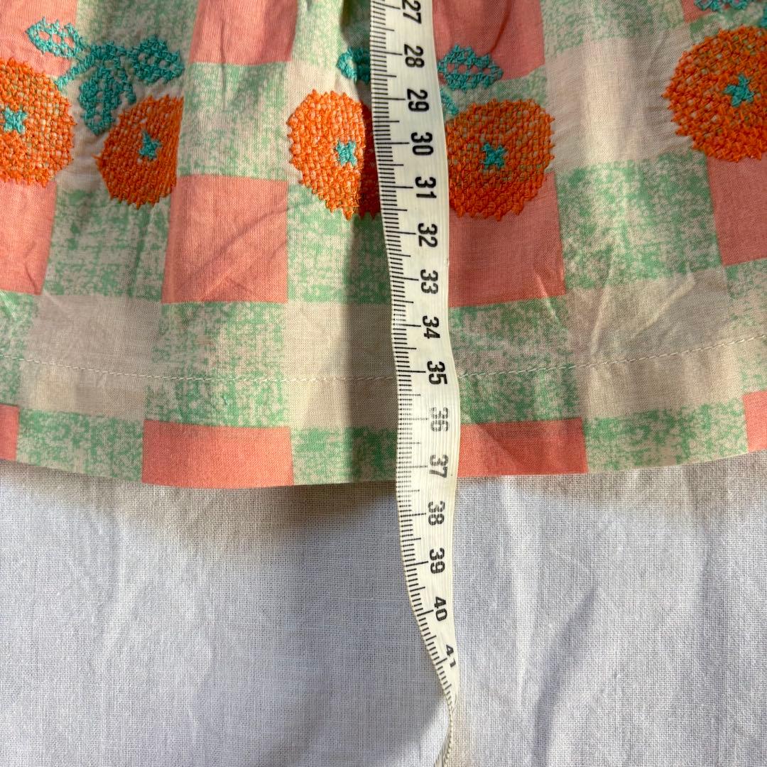 Bonjour diary 柄刺繍 ベアトップワンピース 2y