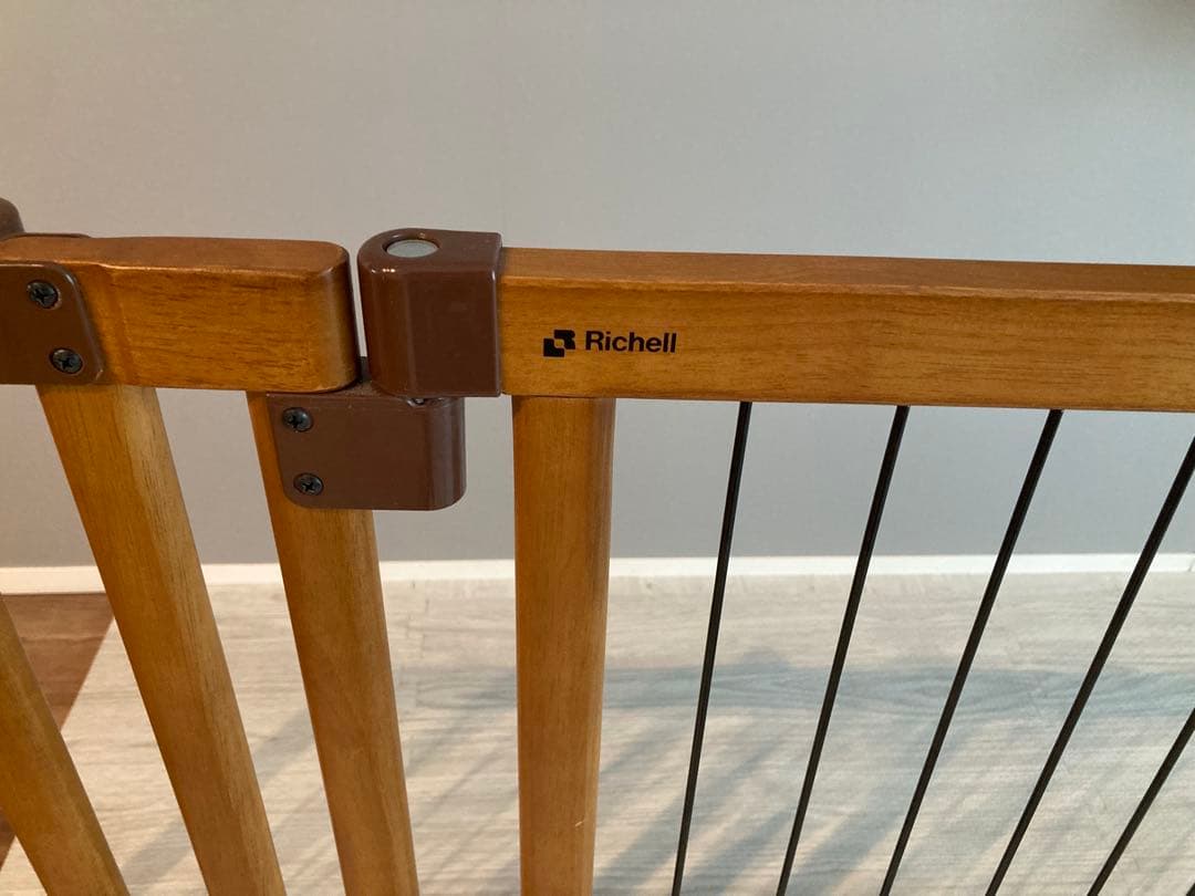 Richell 木製おくだけドア付ゲート　折りたたみ