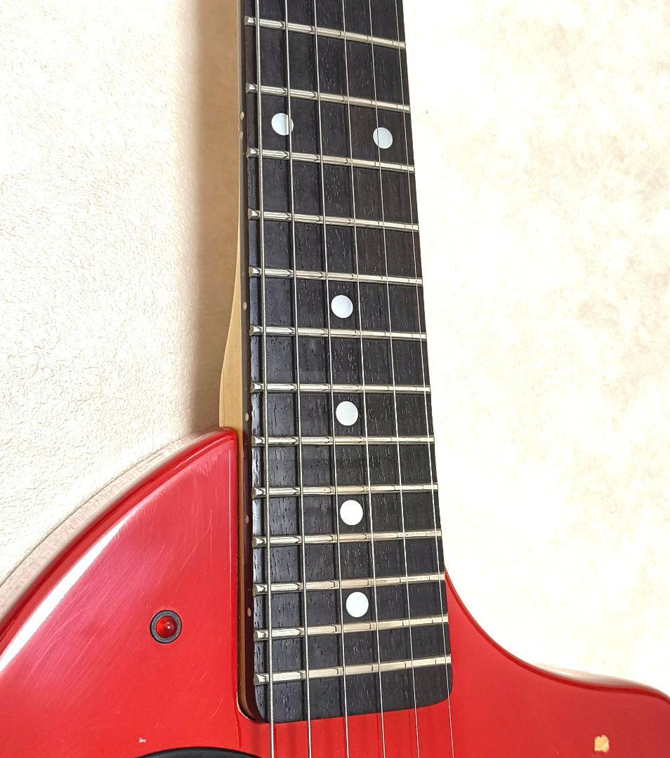 【美品】ZO-3 レッド アンプ内蔵ミニギター ヘッドフォン端子付