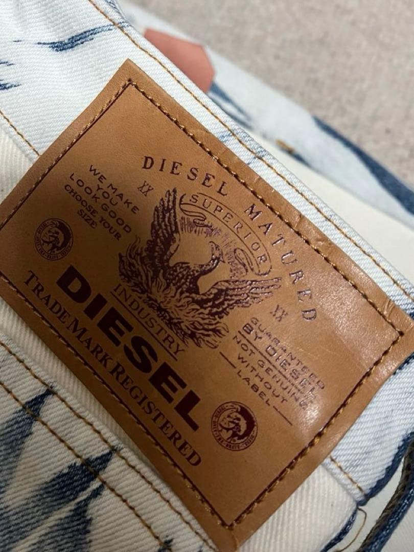 ディーゼル　DIESEL 切替 タイダイ加工 スリム ジーンズ デニム パンツ