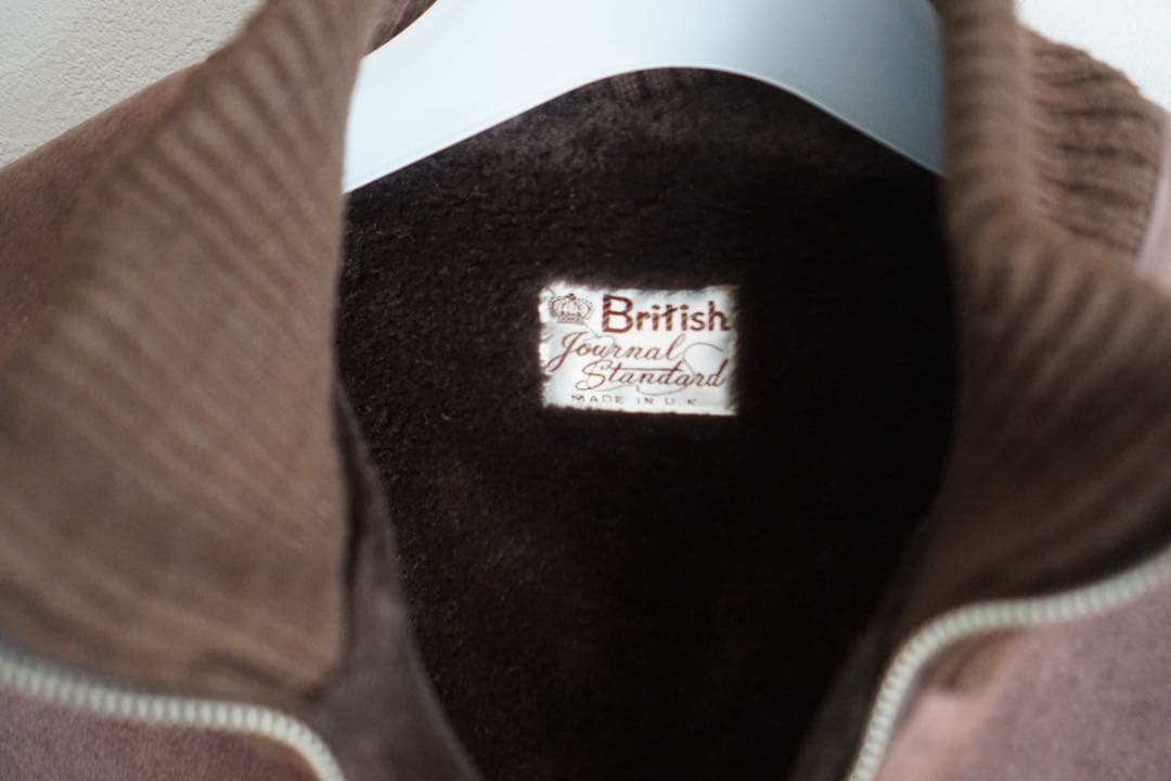 イギリス製　ハイネックジップブルゾン