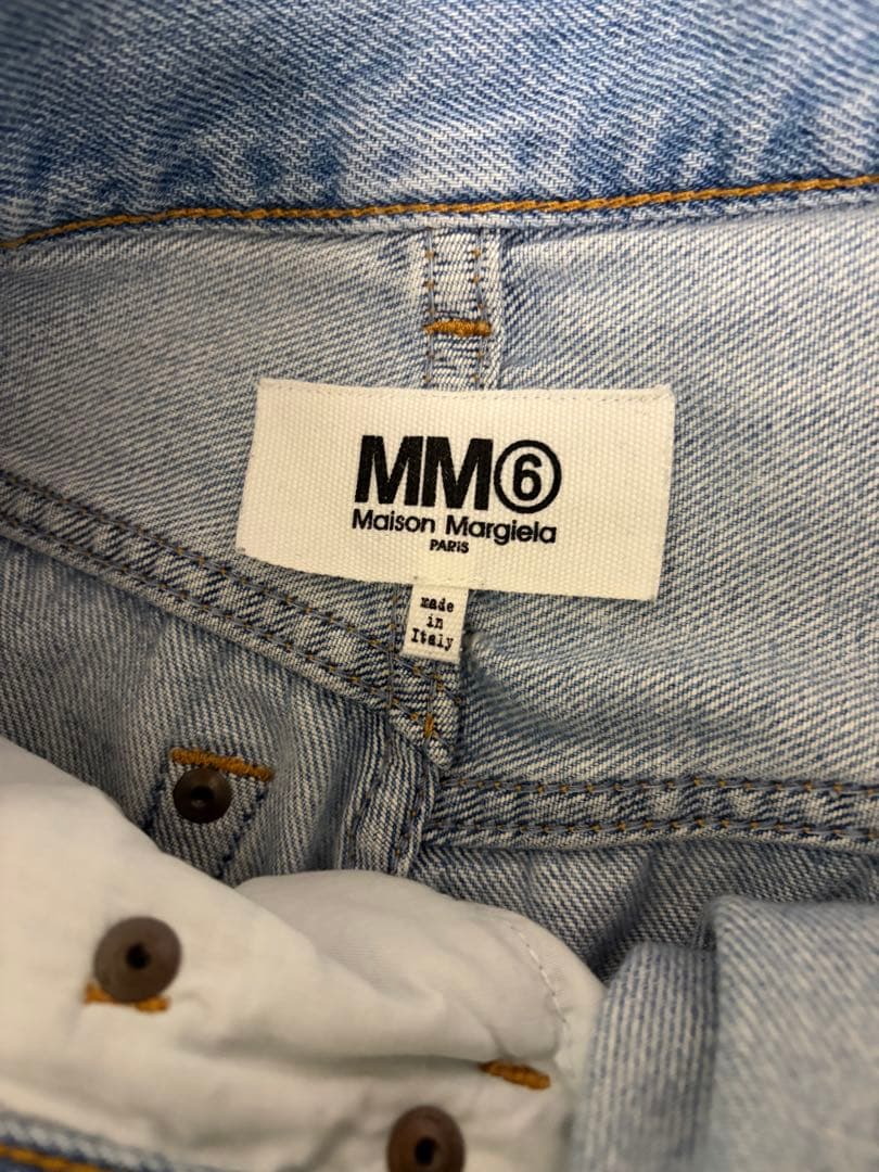 MM6 ダメージデニム　ラップパンツ