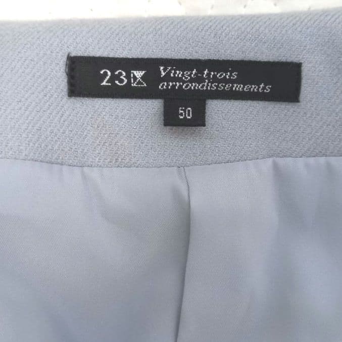 美品✨23区 ラメ入りスキッパーワンピース ブルー セレモニー 大きいサイズ