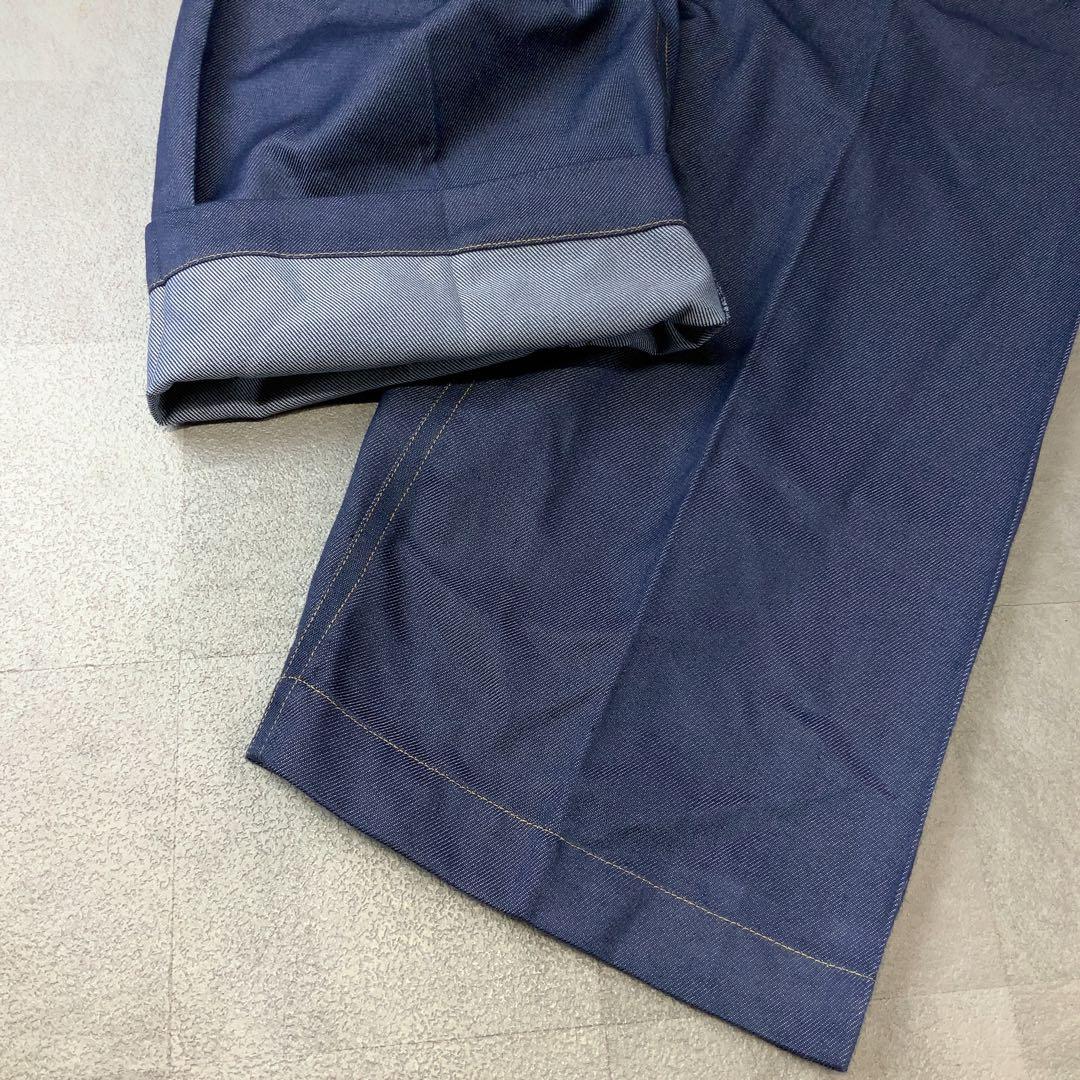 極美品 me ISSEY MIYAKE ワイドデニムパンツ FLATDENIM