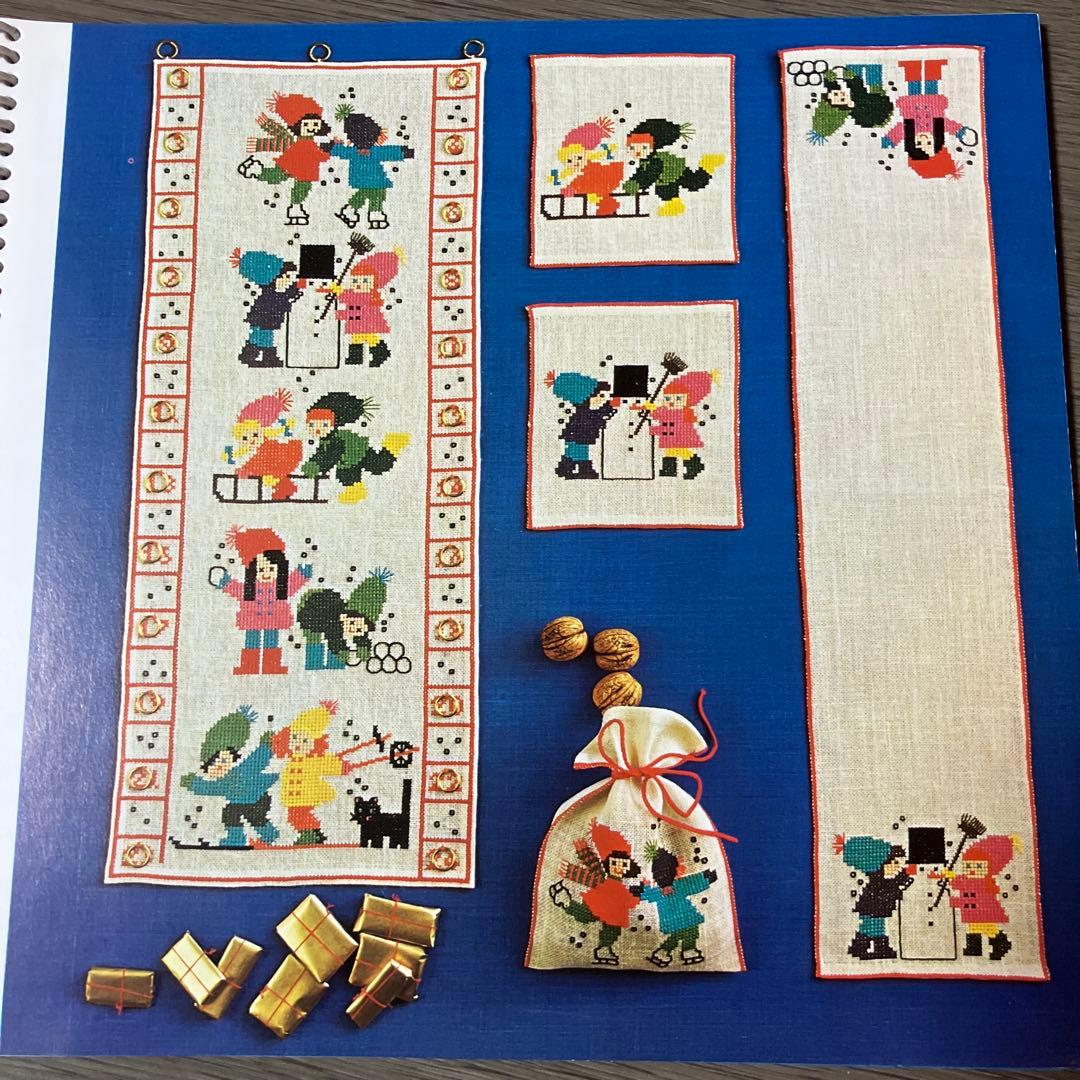 希少　フレメ刺繍　クリスマスクロスステッチ図案集　全79ページ