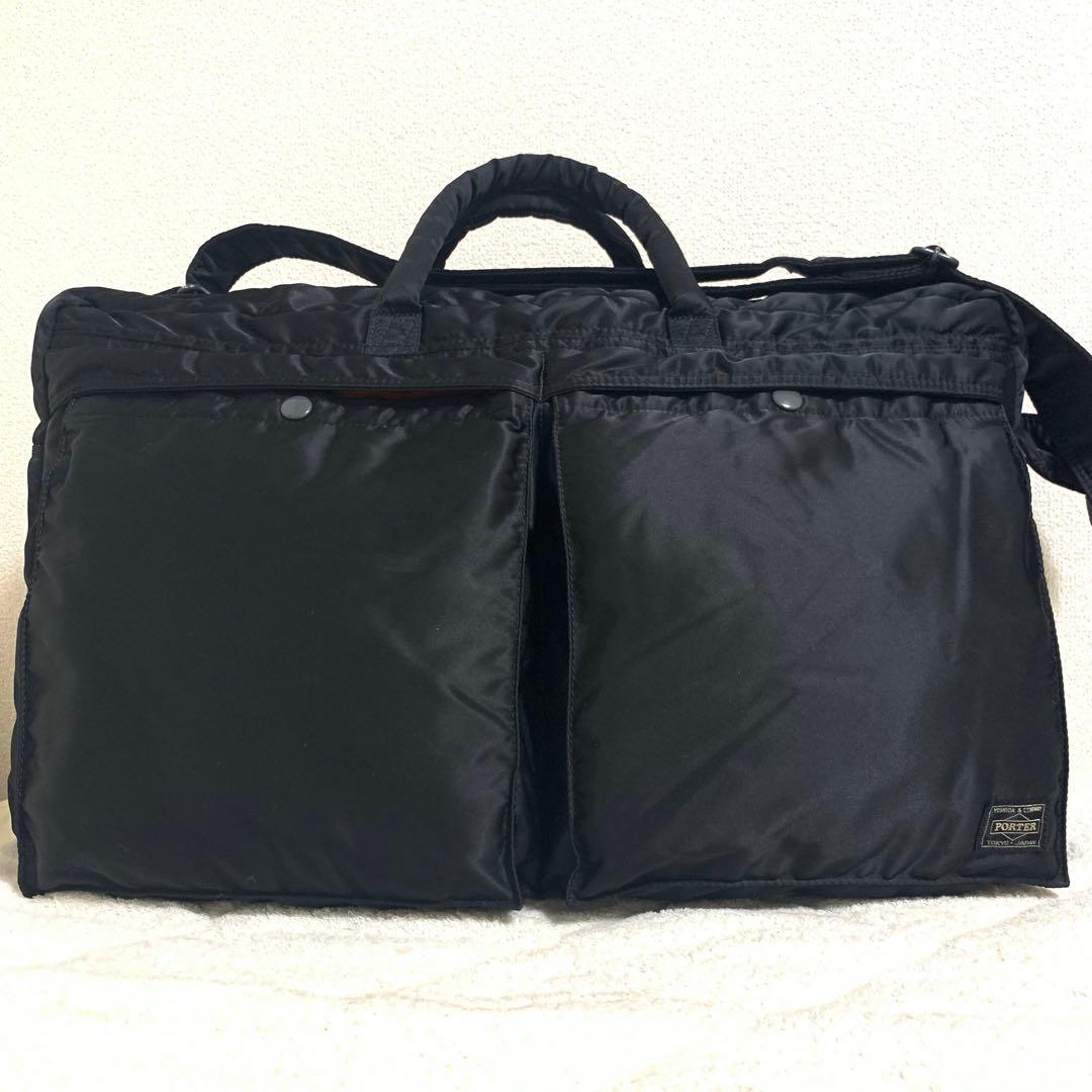 美品 PORTER ポーター タンカー 2way ボストンバッグ 黒 出張旅行