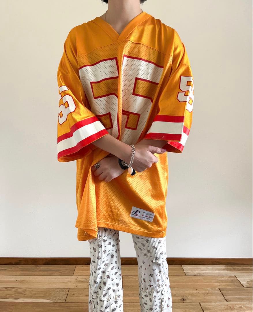 USA製 vintage mesh FOOTBALL numberingTee
