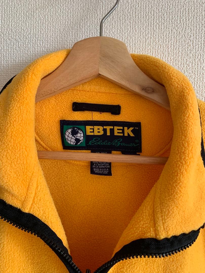 90年代　フリースベスト　Eddie Bauer エディーバウアー　エビテック