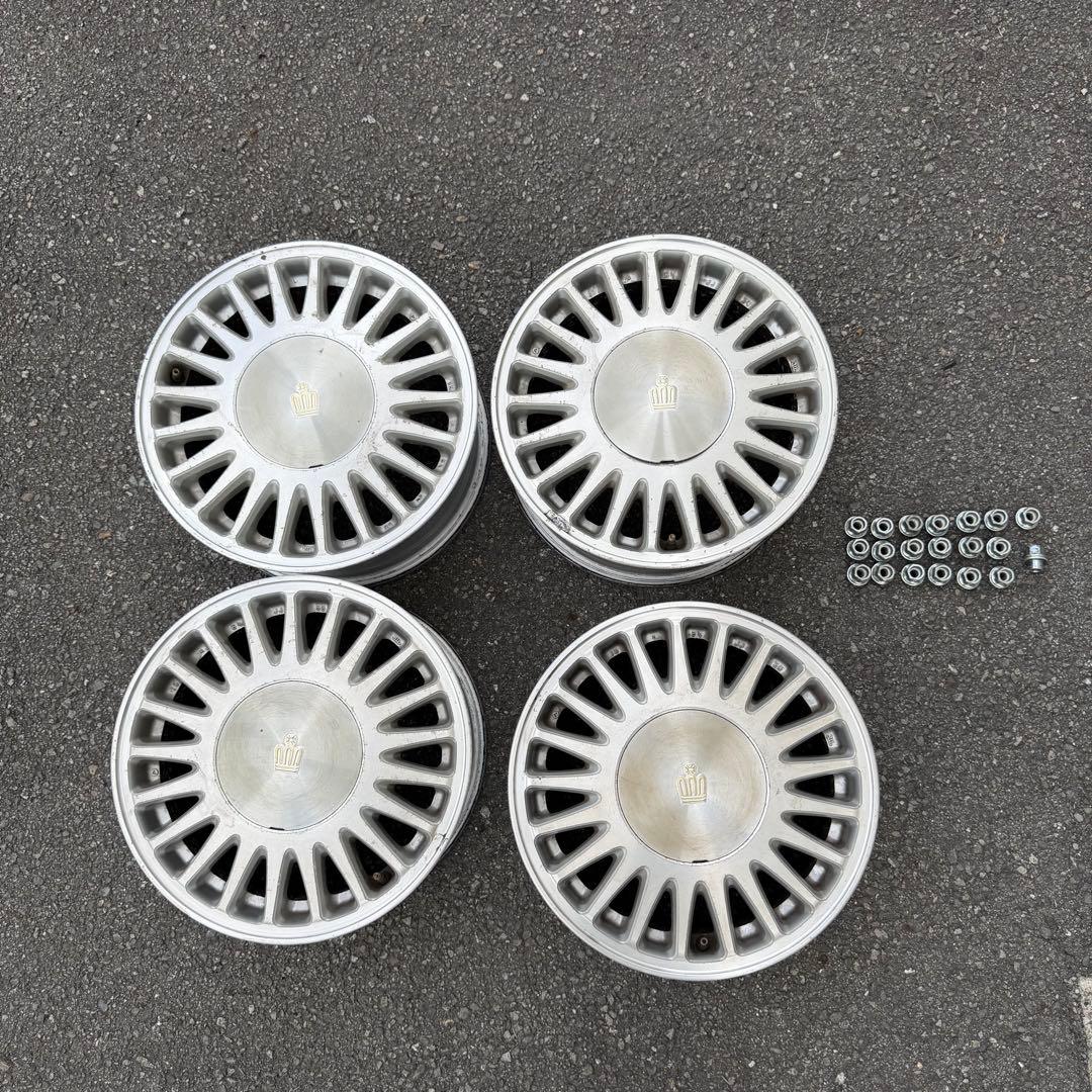【送料無料】15×6.5J+50 5H 114.3 クラウン純正ホイール