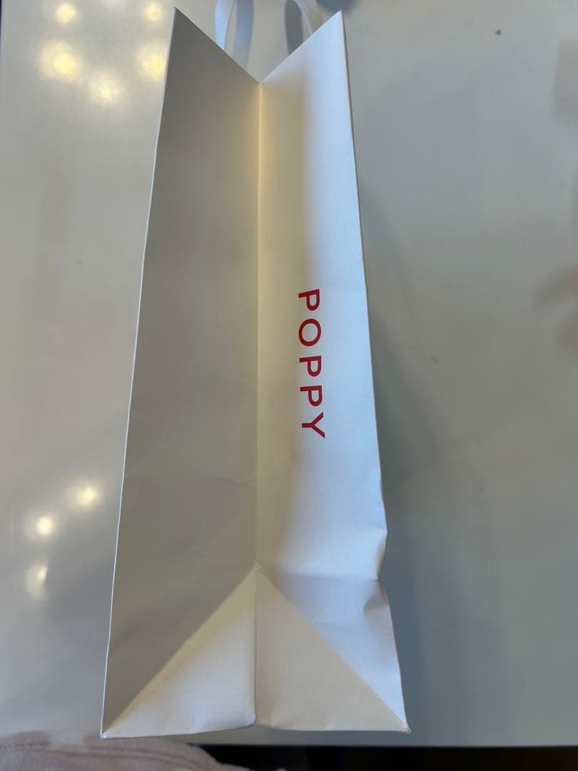 POPPY ギャザースリーブ ラガーシャツ ピンク×グレー 新品未使用　ポピー