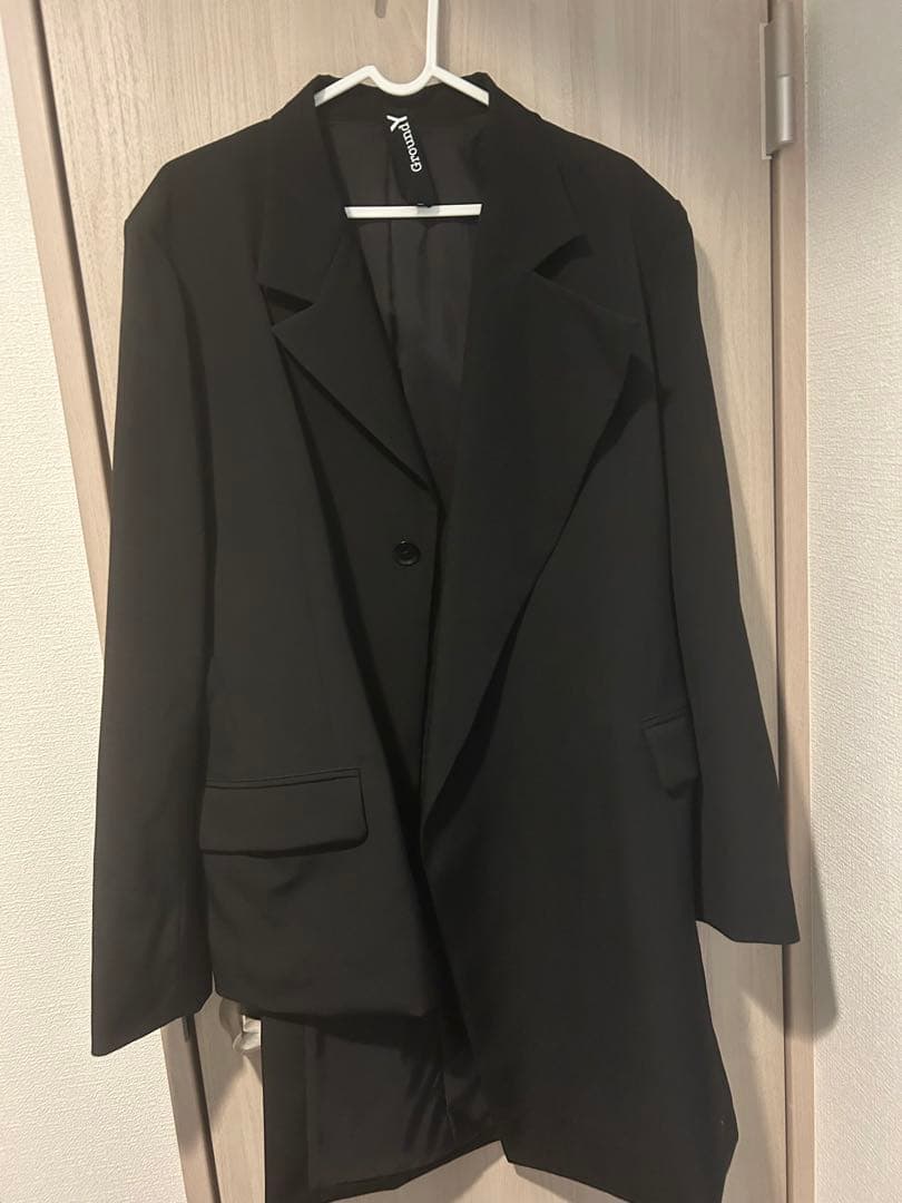 Ground Y WOOL GABARDINE アシメ テーラードジャケット