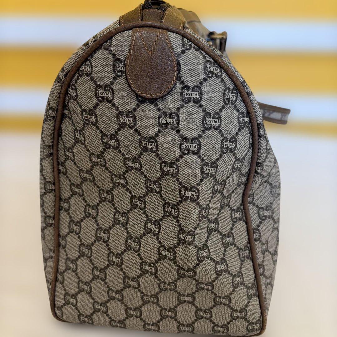 GUCCI Plus ボストンバッグ 中型 ベージュ・ブラウン