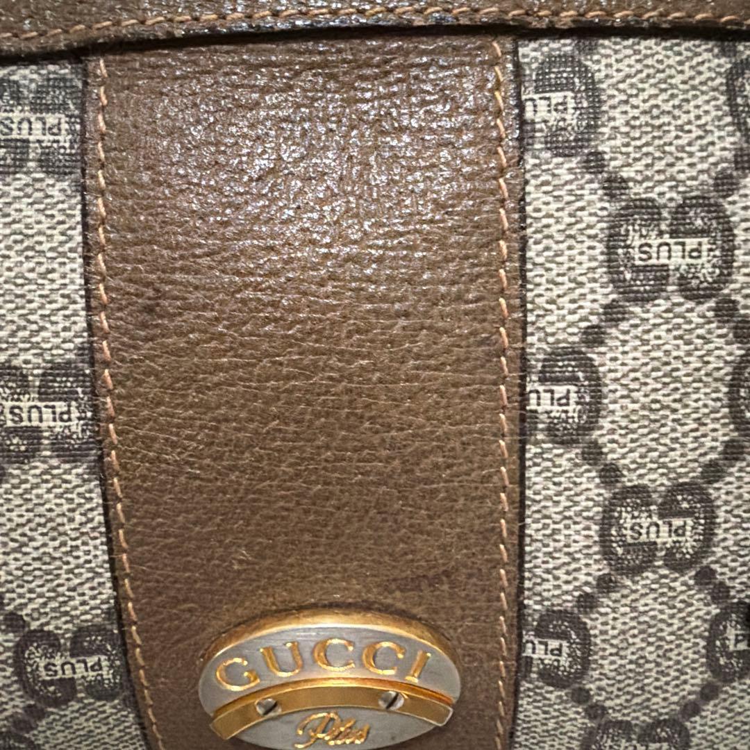 GUCCI Plus ボストンバッグ 中型 ベージュ・ブラウン