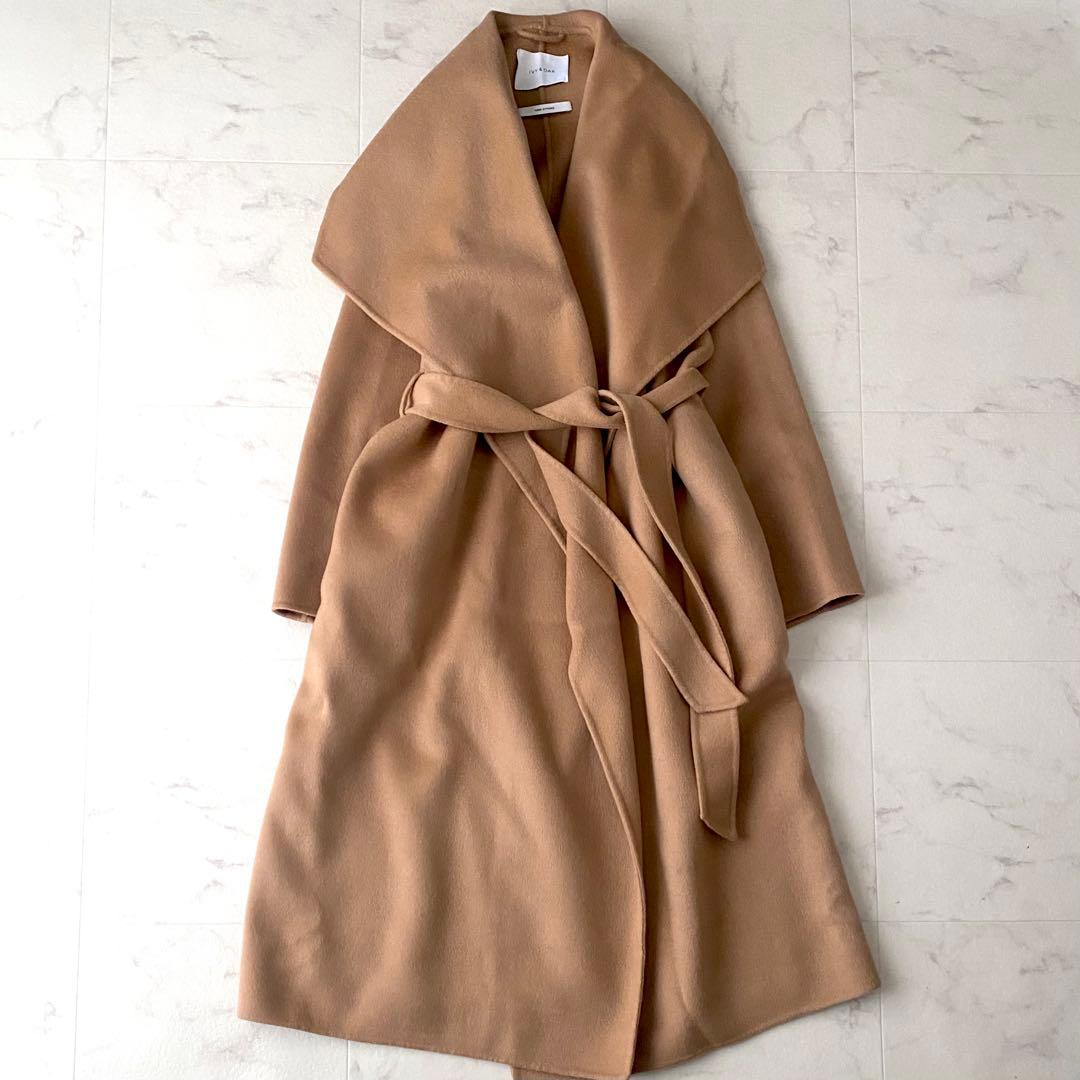 美品☆ IVY &OAK アイビーオーク ウールガウンコート ゆったり 38