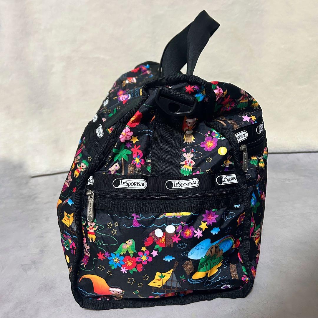 美品✨レスポートサック ボストンバッグ コラボ イッツアスモールワールド 黒